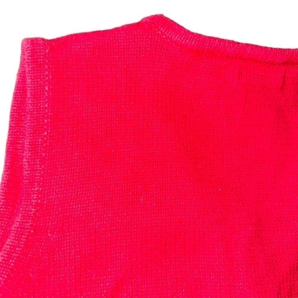 VINTAGE Ugly Christmas Sweater Vest Stockings Sequins Embroidered Beaded - Picture 7 of 8